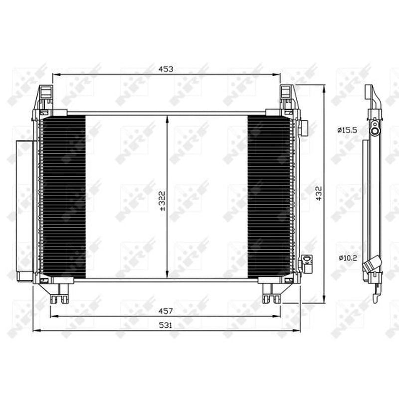 NRF Air Conditioning Condenser 350062