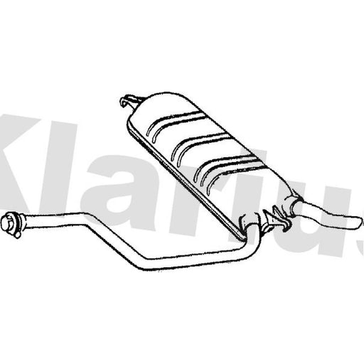 Klarius Box With Tail Pipe Rear MZ223Q