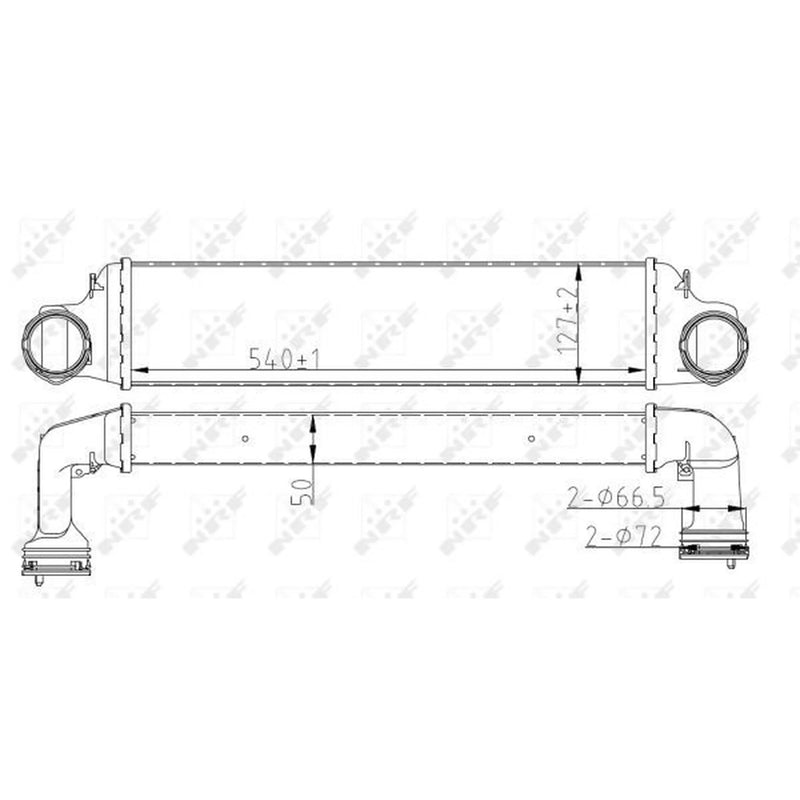 NRF Intercooler (Charge Air Cooler) 30165A