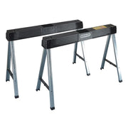 STANLEY® Hand Tools Folding Metal Leg Sawhorses (Twin Pack) - 1-97-475
