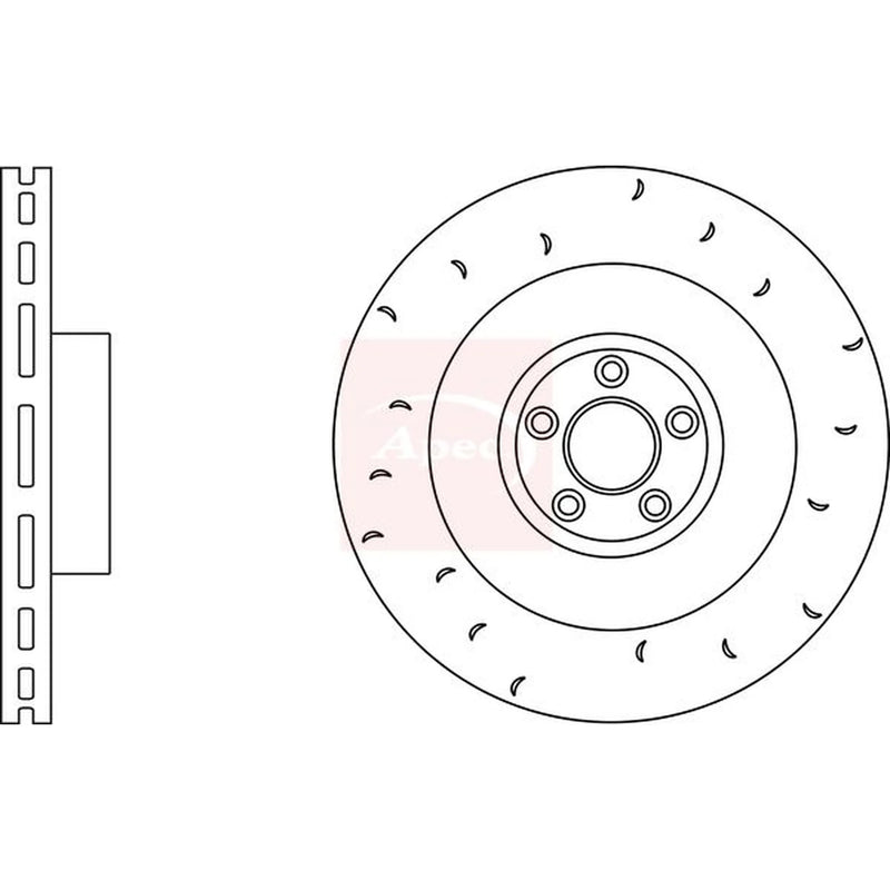 Apec 2 x / Rear Brake Discs DSK2911
