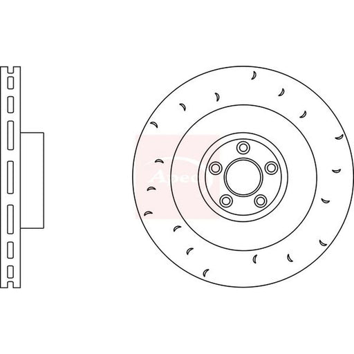 Apec 2 x / Rear Brake Discs DSK2911