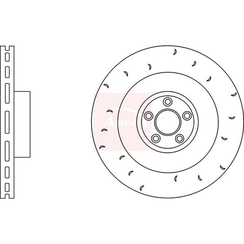 Apec 2 x / Rear Brake Discs DSK2911