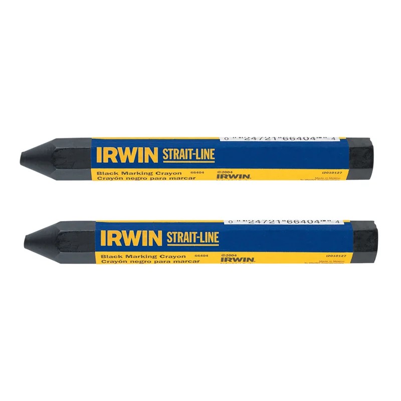 IRWIN® STRAIT-LINE® Crayon Black (Card 2) - T666042