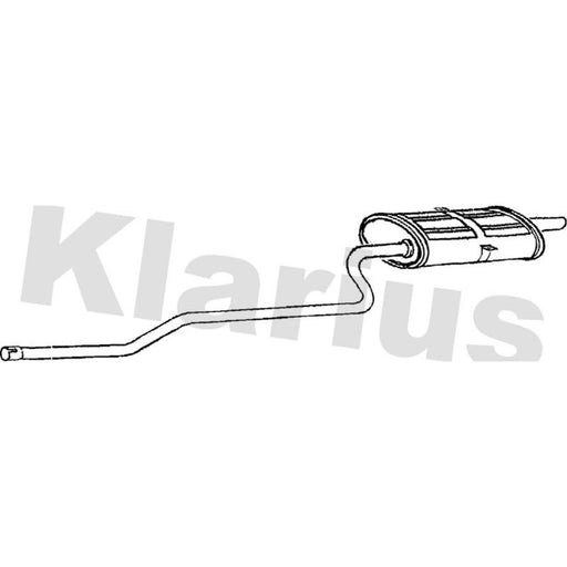 Klarius Box With Tail Pipe Rear TY510L