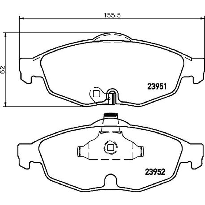 Mintex Front Brake Pad Set MDB2315
