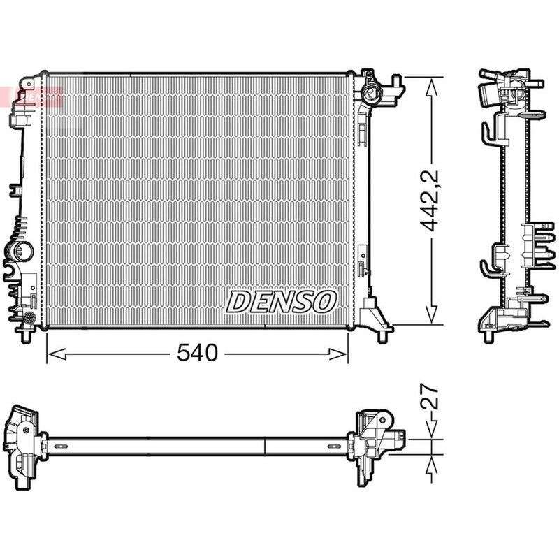 Denso Engine Radiator DRM23114