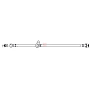 Apec Brake Hydraulic Hose Line Rear Right HOS4237