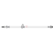 Apec Brake Hydraulic Hose Line Rear Right HOS4237