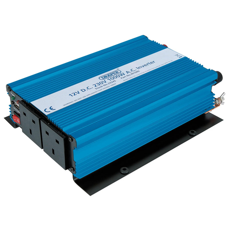 Draper 12V DC-AC Inverter 1000W with USB Port