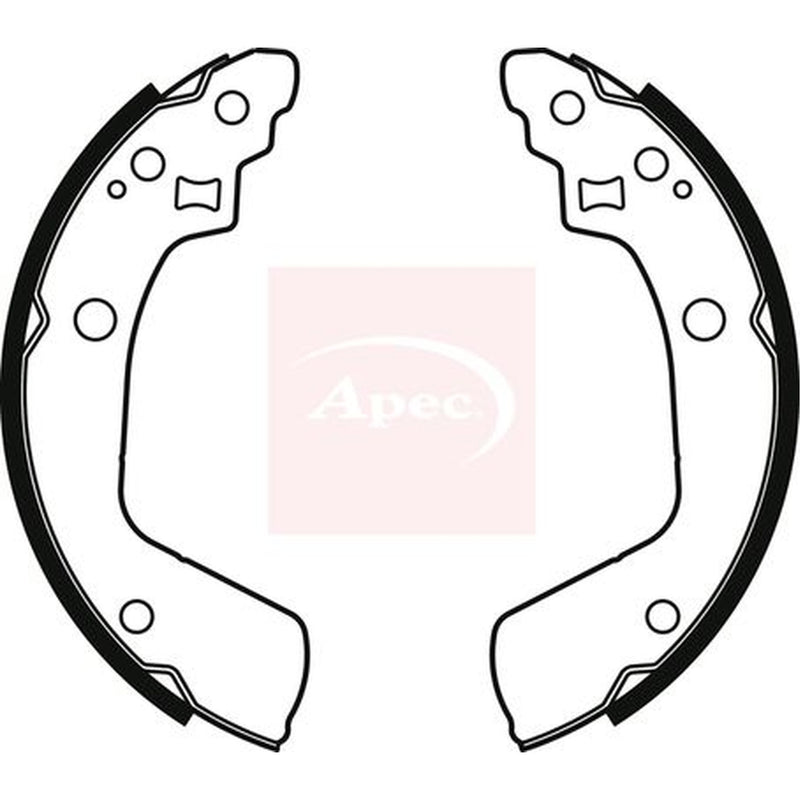 Apec Brake Shoe Set Axle Kit SHU814