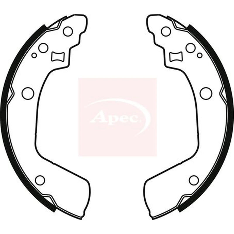 Apec Brake Shoe Set Axle Kit SHU814