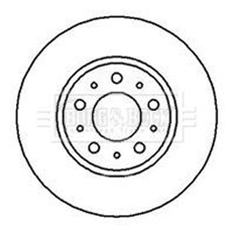 Borg & Beck 2 x Vented Front Brake Discs BBD4940