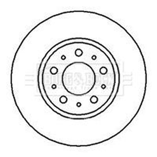 Borg & Beck 2 x Vented Front Brake Discs BBD4940
