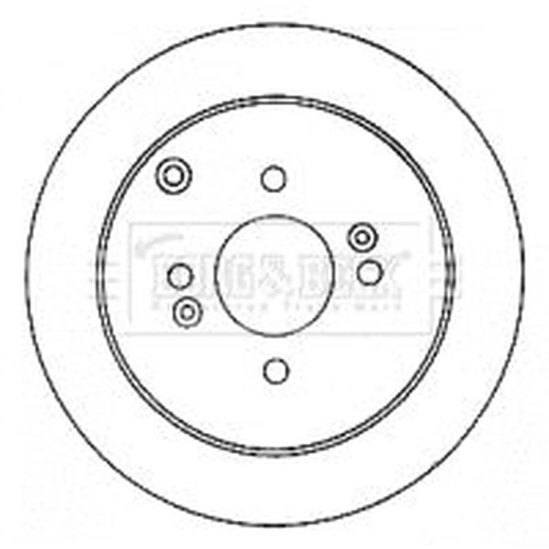 Borg & Beck 2 x Solid Rear Brake Discs BBD4578