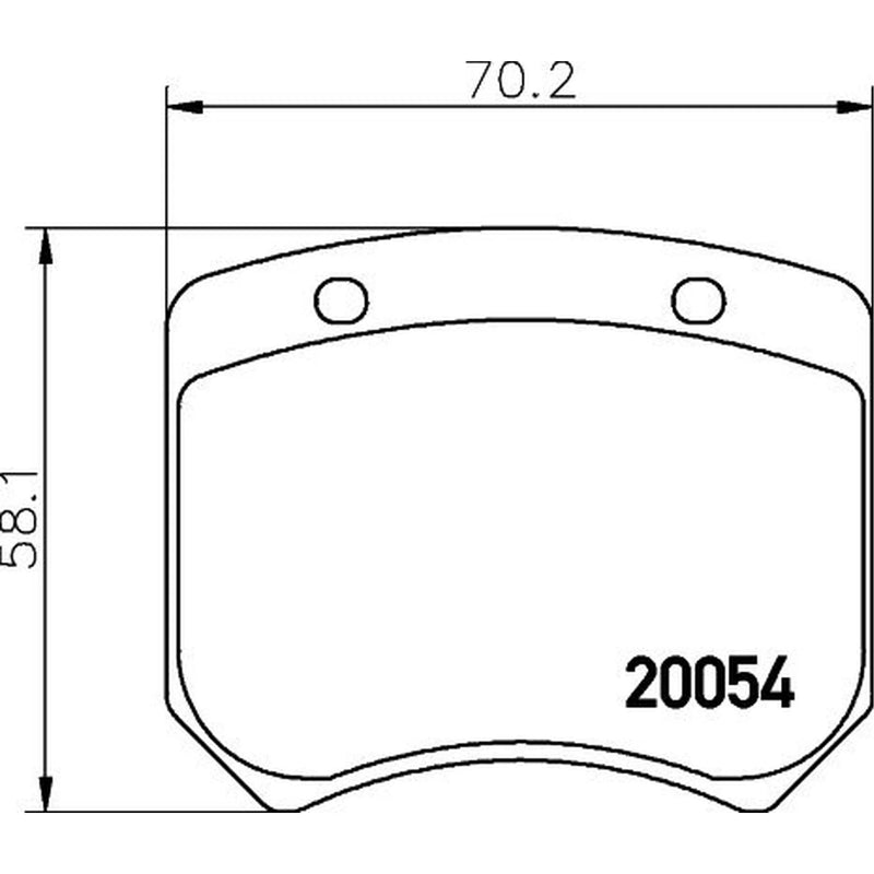 Mintex Front Brake Pad Set MLB20