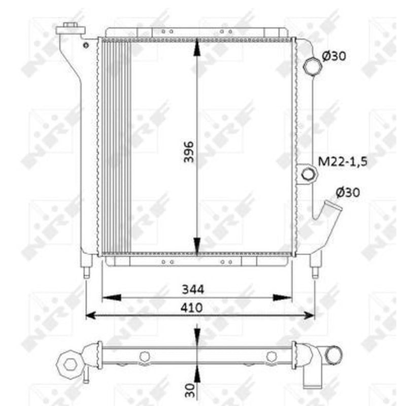 NRF Engine Radiator 54641