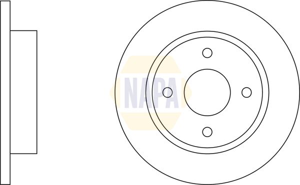 NAPA Brake Disc Set Solid