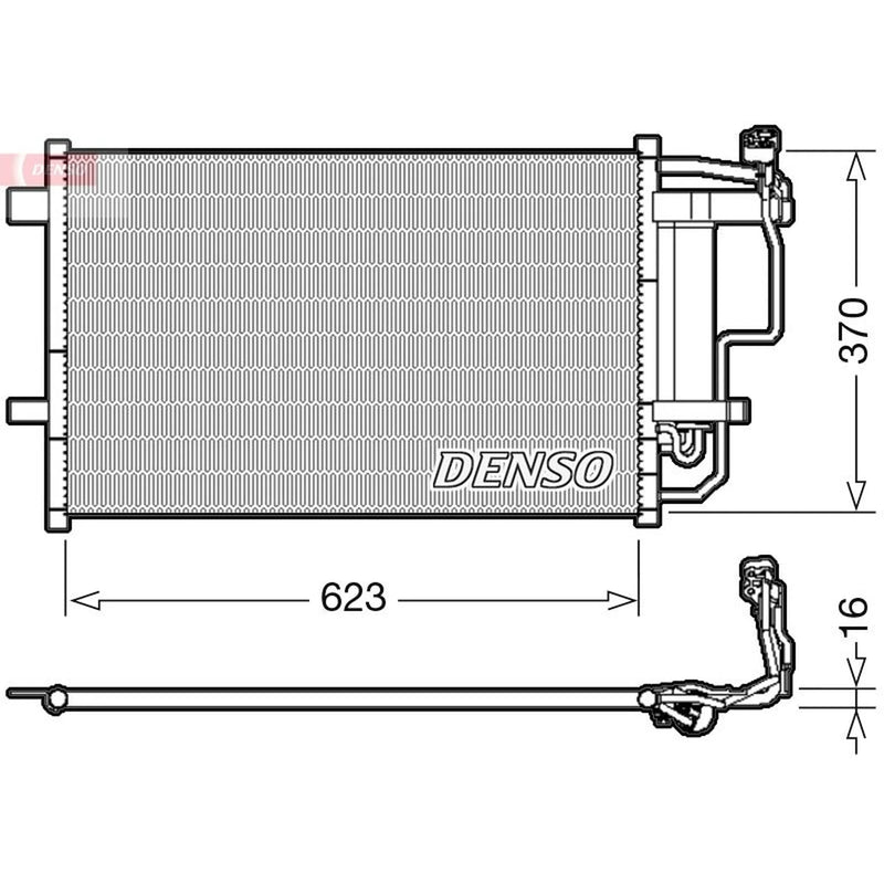 Denso Air Conditioning Condenser DCN44007