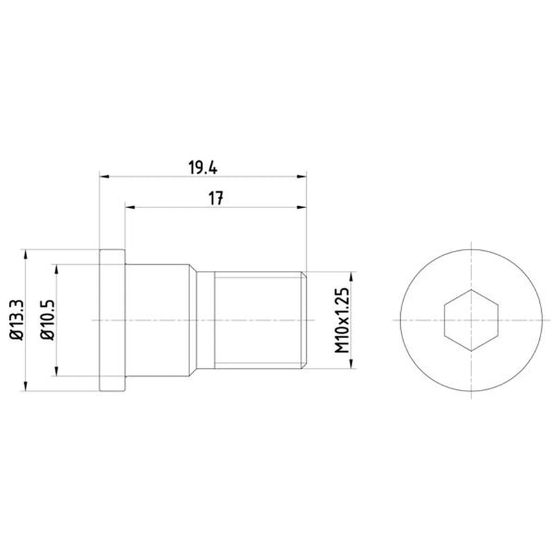 Textar 2 x Front Brake Disc Bolt TPM0007