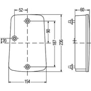 Hella Tail Light / Lamp P21W Left 2VA 998 233-271