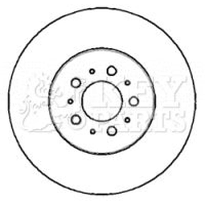 Key Parts 2 x Vented Front Brake Discs KBD5761S