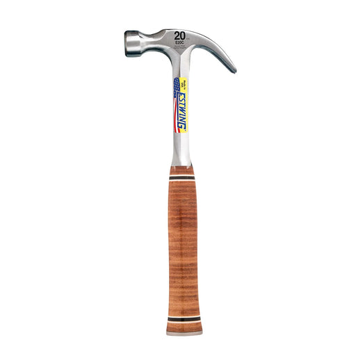 Estwing Curved Claw Hammer E20C 20oz/560g with Leather Grip
