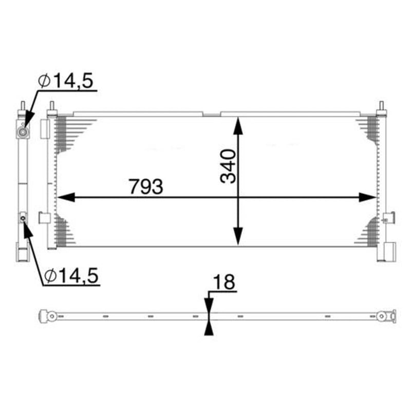 Mahle Air Conditioning Condenser AC 532 000S