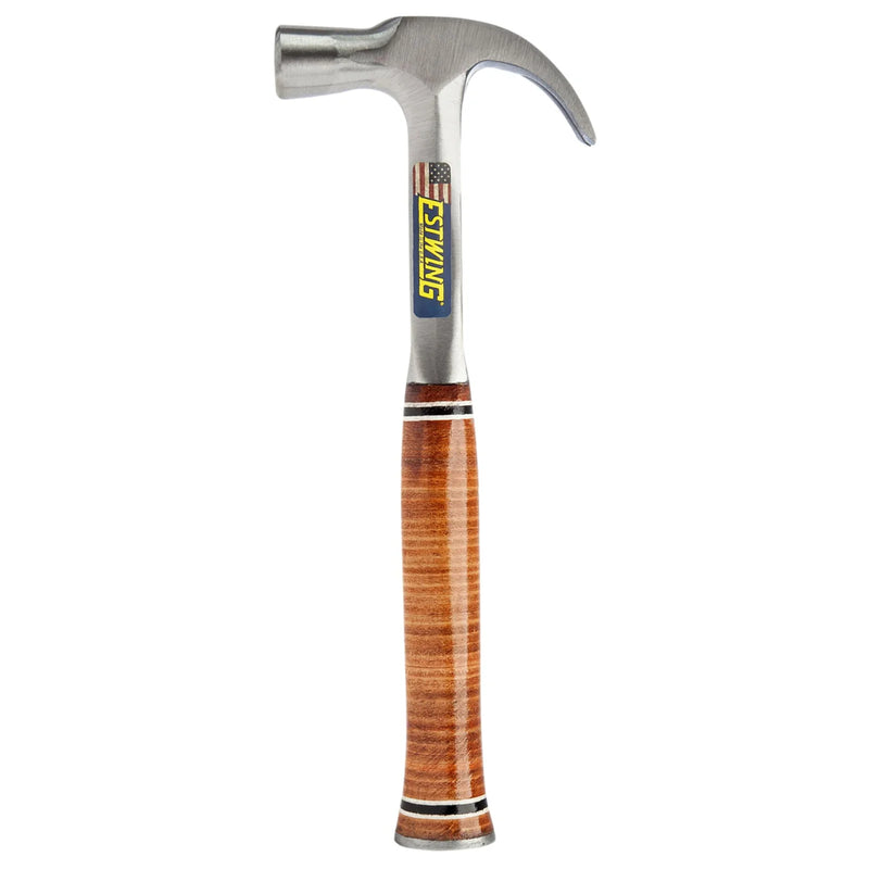 Estwing Curved Claw Hammer E24C 24oz with Leather Grip