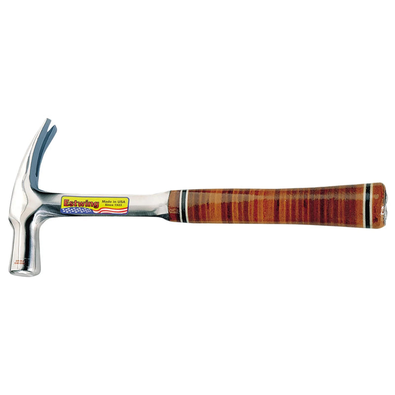 Estwing E24S Hammer 24oz Straight Claw with Leather Grip