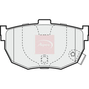 Apec Rear Brake Pad Set PAD999