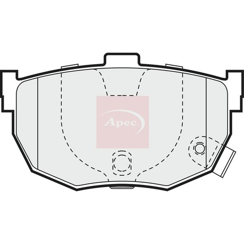 Apec Rear Brake Pad Set PAD999