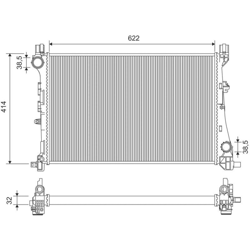 Valeo Engine Radiator 701446