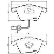 Brembo 4 x Front Brake Pad Set P85084