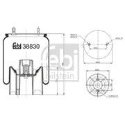 Febi Air Suspension Bellow 38830