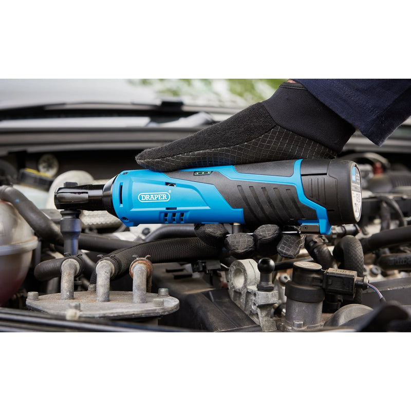 Draper 12V Ratchet Kit with 2 x 1.5Ah Batteries & Charger