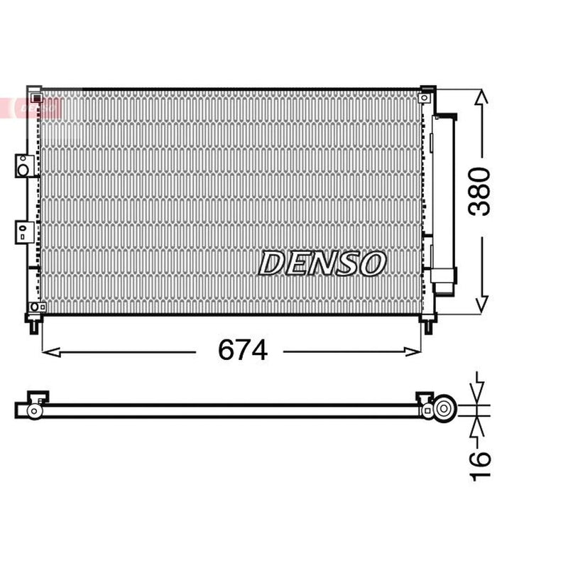 Denso Air Conditioning Condenser DCN40014