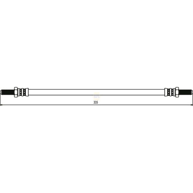NAPA Brake Hydraulic Hose Line Rear NBH1407