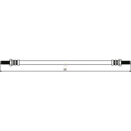 NAPA Brake Hydraulic Hose Line Rear NBH1407