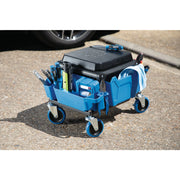 Draper Expert Work Stool with Tool Storage, Blue, 6.15kg