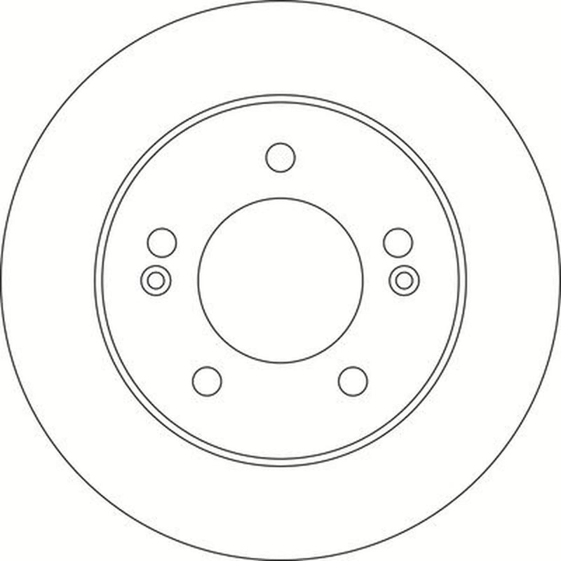 Abtex 2 x Solid Rear Brake Discs BD1692S