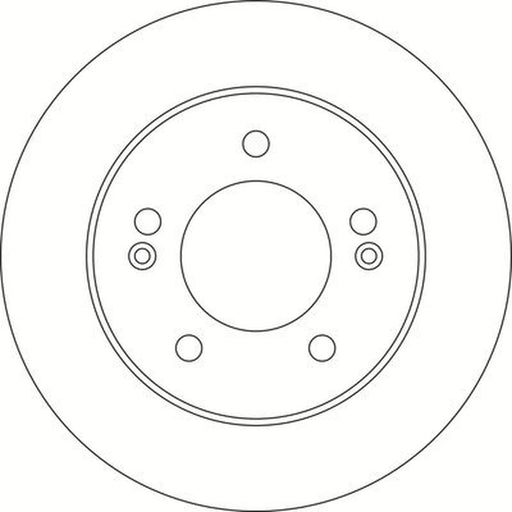 Abtex 2 x Solid Rear Brake Discs BD1692S