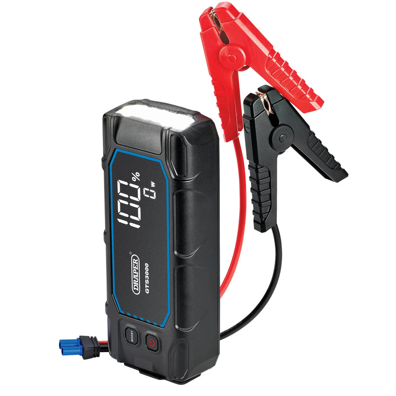 Draper 12V Lithium Jump Starter GTS3000 3000A with Digital Display