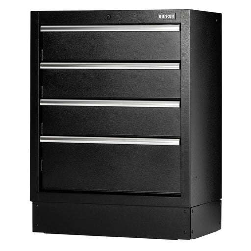 Bunker Modular Floor Cabinet 4 Drawer 680mm Tool Storage