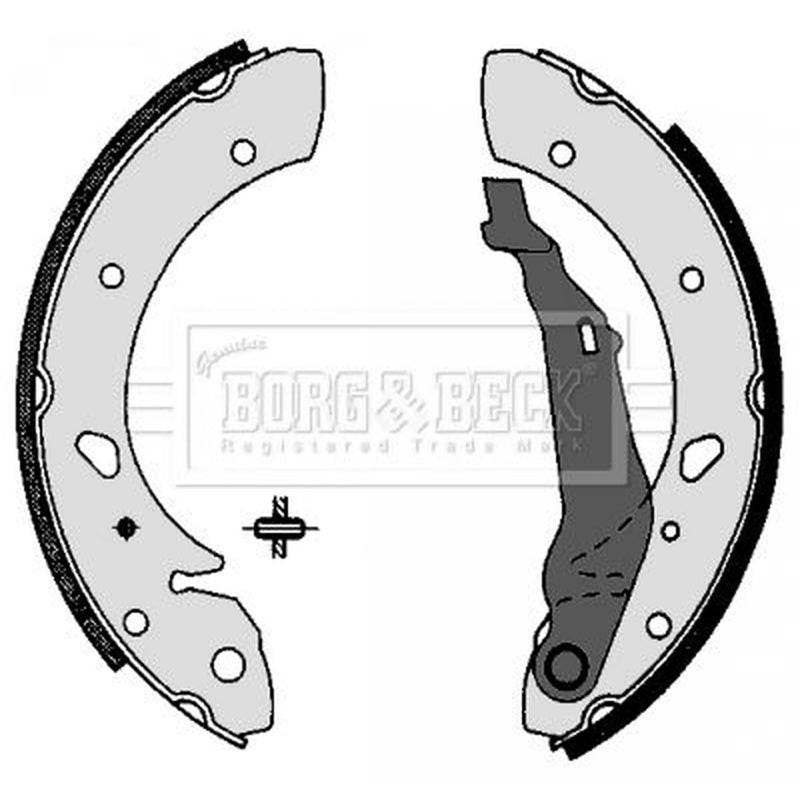 Borg & Beck Brake Shoe Set Axle Kit BBS6293