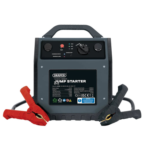 Draper Jump Starter 3000A 12/24V with LED Indicator