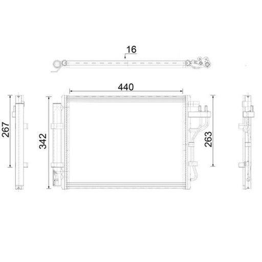 Mahle Air Conditioning Condenser AC 917 000P