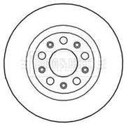 Borg & Beck 2 x Vented Rear Brake Discs BBD5272