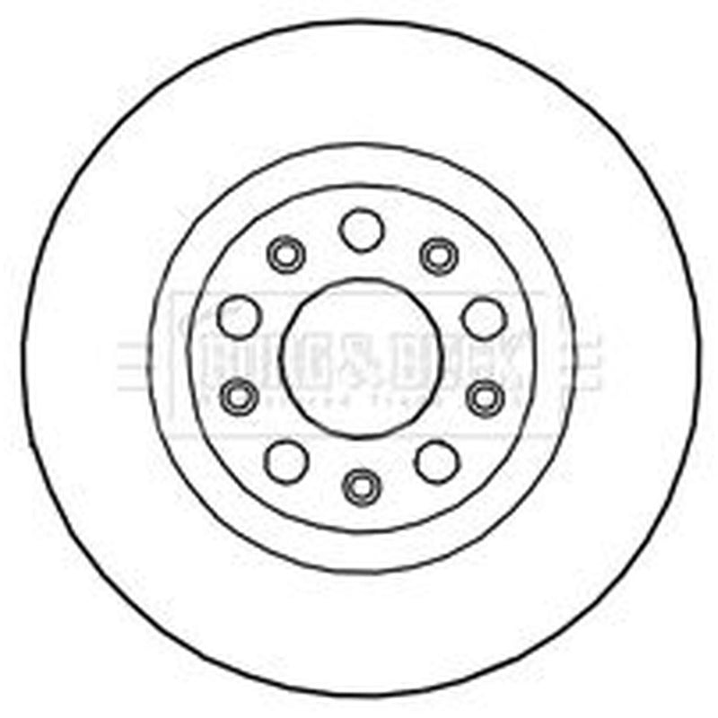 Borg & Beck 2 x Vented Rear Brake Discs BBD5272