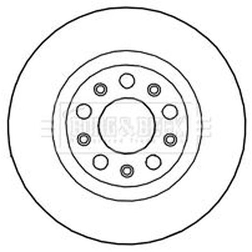 Borg & Beck 2 x Vented Rear Brake Discs BBD5272